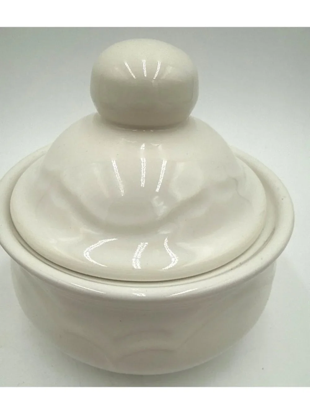Vintage Set of Ceramic Lidded Condiment Bowls with 2 Coffee Cups Cottagecore